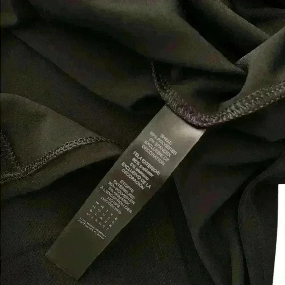 WHITE HOUSE BLACK MARKET Black Sleeveless Faux-Pearl-Neck Top - Picture 7 of 7